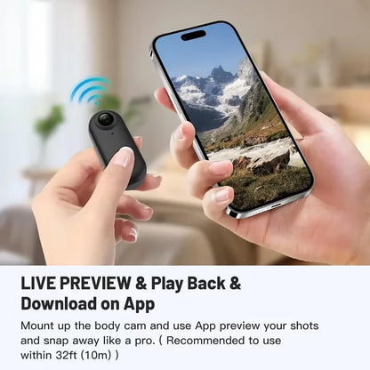 4K HD Motorcycle Mini Recorder Finger WIFI Action Camera Lightweight POV Motorcycle Road Sport Cam Bicycle Vlog Pet Body Camera